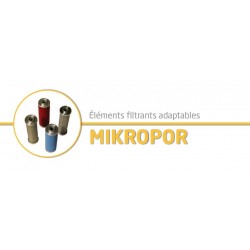 M150P : compatible mikropor - élément adaptable ref : 8354 - M150VF3 - grade : P - pour filtre modèle : G150P