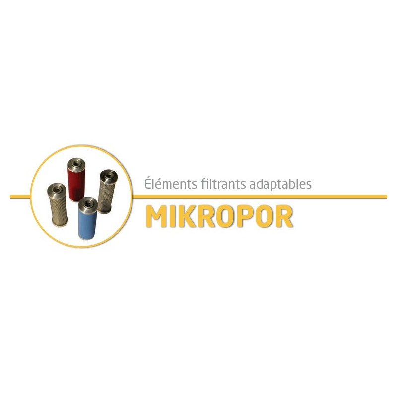 M150P : compatible mikropor - élément adaptable ref : 8354 - M150VF3 - grade : P - pour filtre modèle : G150P